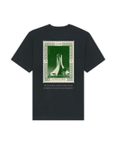 Algeria Vintage Stamp - Oversized t-shirt - Black - Oriigiins