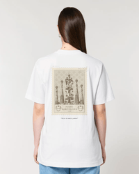 Barcelona Vintage Stamp - Oversized t-shirt - White - Oriigiins