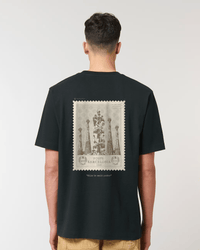 Barcelona Vintage Stamp T-shirt – Oversized Fit - Black - Oriigiins