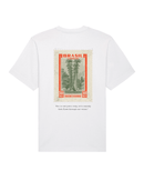 Brazil Vintage Stamp - Oversized t-shirt - White - Oriigiins