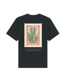 Brazil Vintage Stamp T-shirt - Oversized Fit - Black - Oriigiins