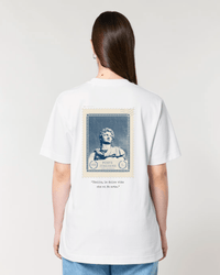 Italy Vintage Stamp - Oversized t-shirt - White - Oriigiins