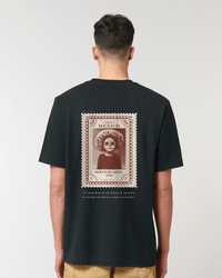 Mexico 1 Vintage Stamp T-shirt – Oversized Fit – Black - Oriigiins