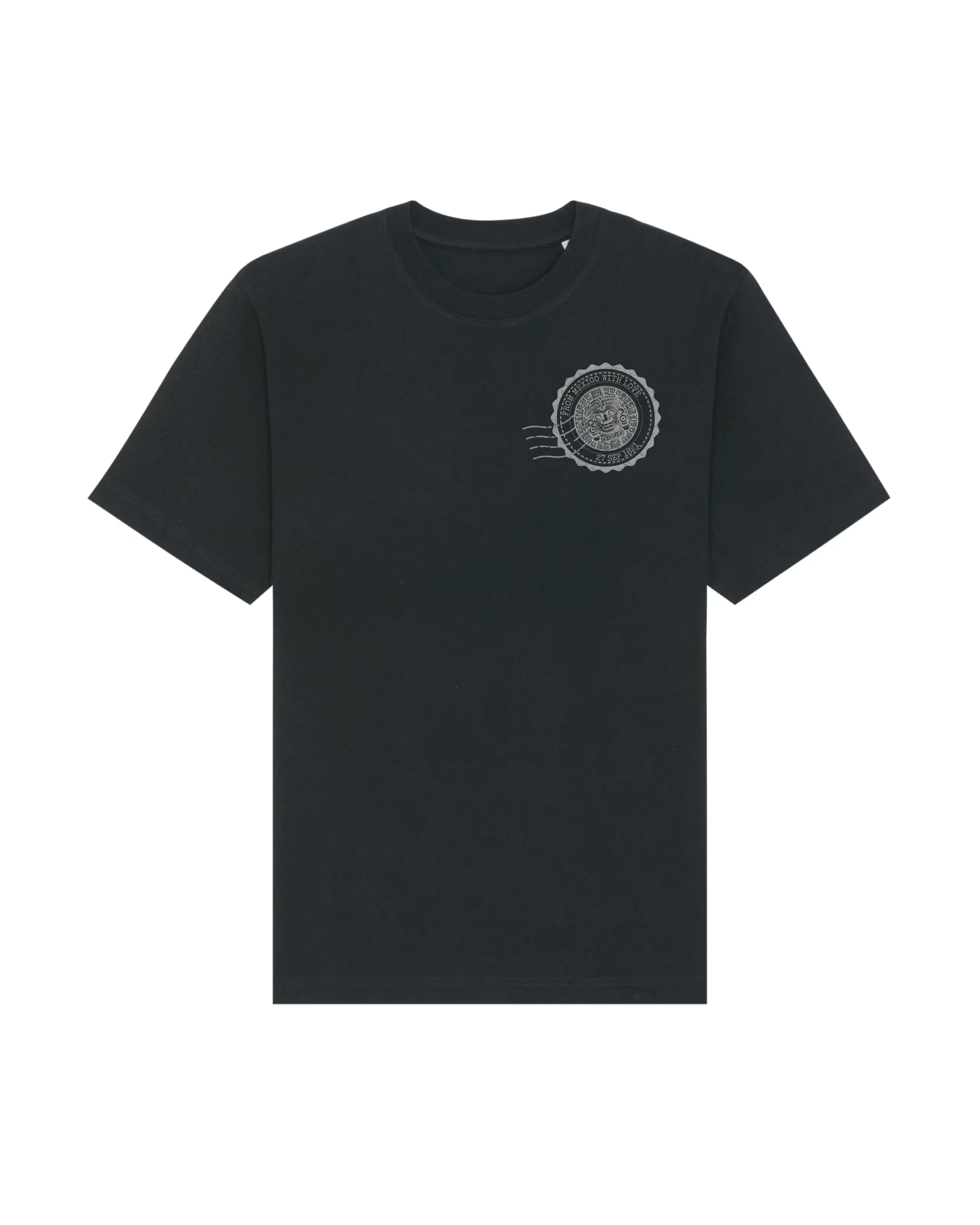 Mexico Maya Vintage Stamp - Oversized t-shirt - Black