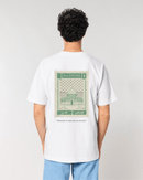 Palestine Vintage Stamp - Oversized t-shirt - White - Oriigiins