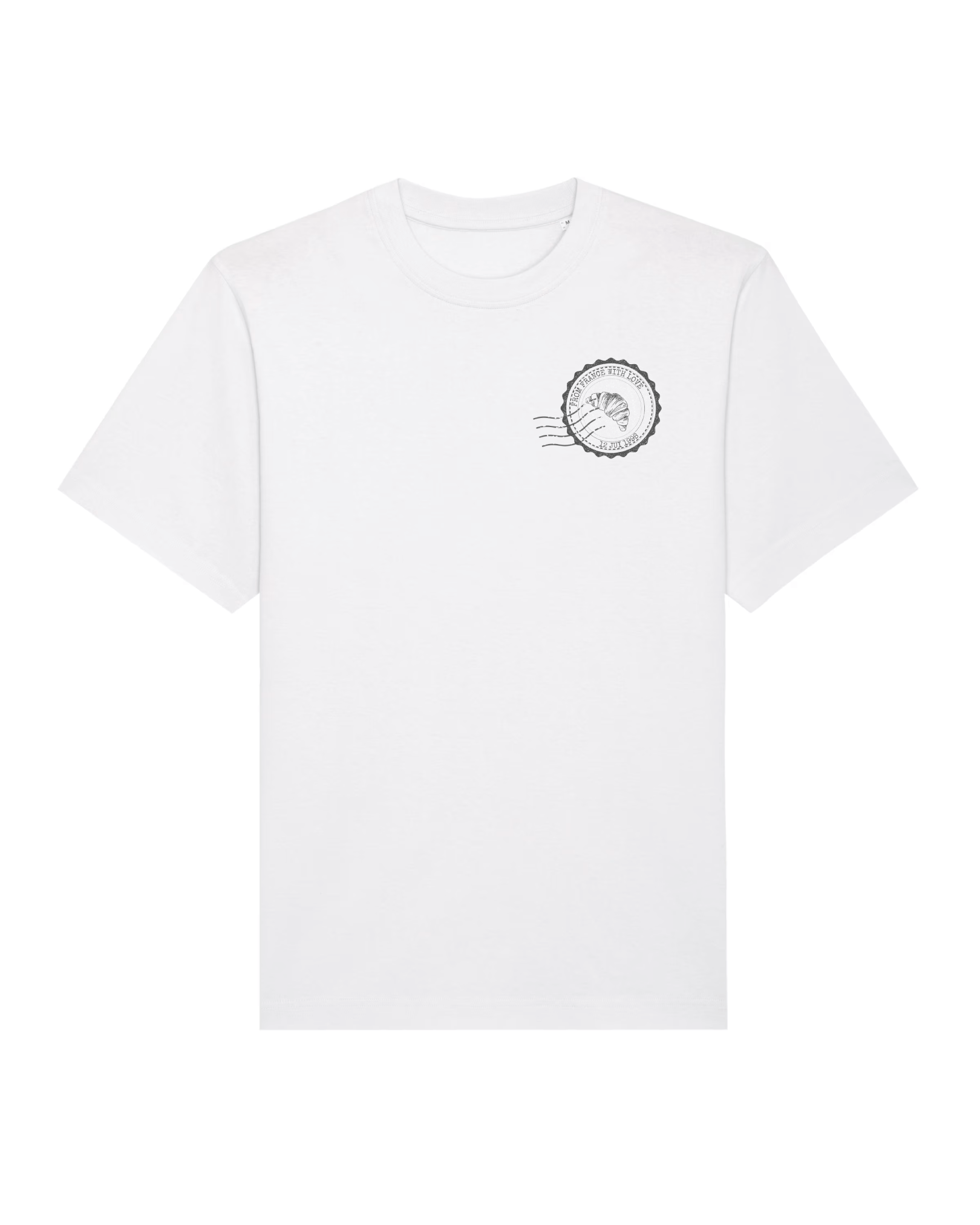 Paris Vintage Stamp - Oversized t-shirt - White